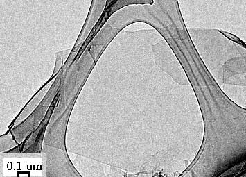 QV[g(HTiNbO5)̓ߌ^dq(TEM)